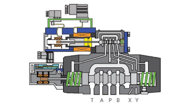 移除先导阀的主阀外壳